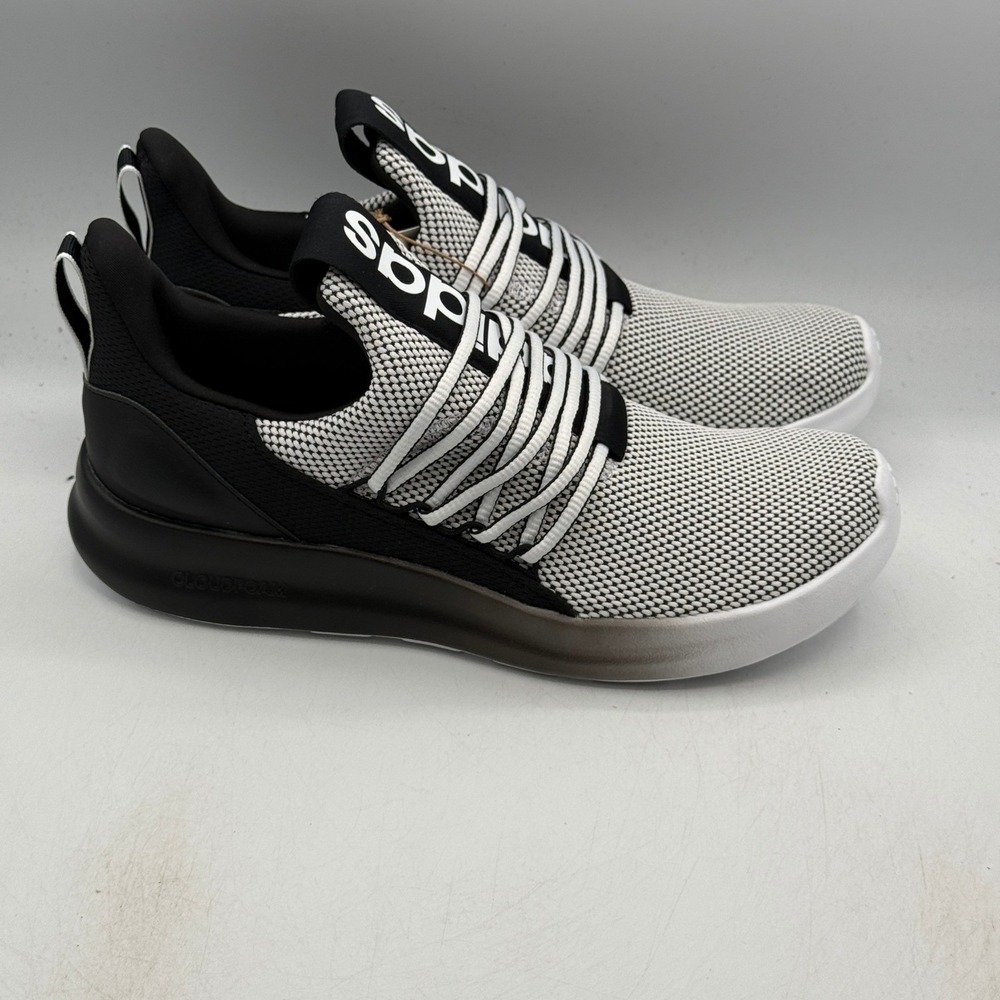 Adidas Lite Racer Adapt 7.0 Shoes Mens Size 9 Black White Ombre Slip On IE6330